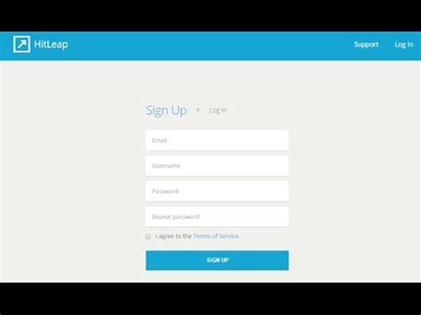 hitleap — Signup.
